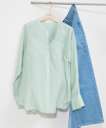 SLOBE IENA | シアーノーカラーシャツ(シャツ/ブラウス)