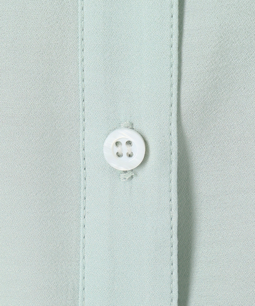 SLOBE IENA（スローブイエナ）の「シアーノーカラーシャツ（シャツ/ブラウス・レディース・オレンジ/グリーン/ホワイト・FREE）」の9枚目の写真