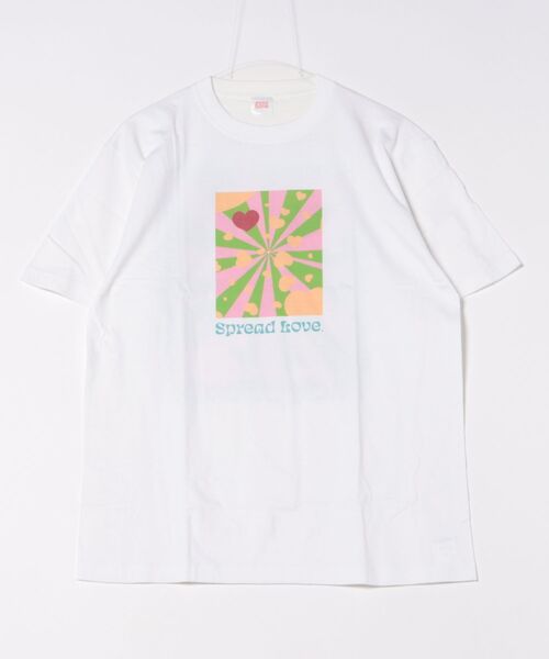 ARCHIVER(アーカイバ)の「【RS】【Spread Love】オリジナルプリント S/S T(Tシャツ/カットソー・レディース・ホワイト・MEDIUM)」の1枚目の写真