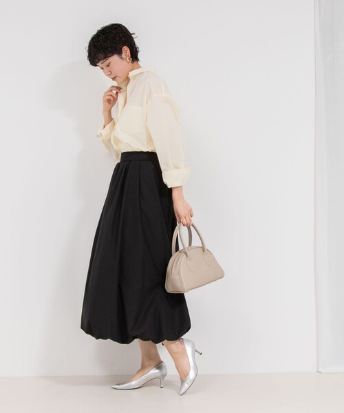 美品★2024SS NOLLEY'S ノーリーズ ストライプ ブロードシャツ シアーストライプロングシャツ(504453980) | ノーリーズソフィー