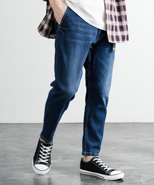 KRIFF MAYER（クリフメイヤー）の「KRIFF MAYER クリフメイヤー ストレッチデニムナロークライミング9分丈イージーアンクルパンツ 1644011A（デニムパンツ・メンズ・ライトブルー/ノンウォッシュ/ダークブルー・S/M/L/XL）」の18枚目の写真