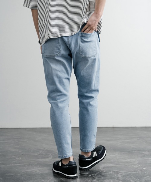 KRIFF MAYER（クリフメイヤー）の「KRIFF MAYER クリフメイヤー ストレッチデニムナロークライミング9分丈イージーアンクルパンツ 1644011A（デニムパンツ・メンズ・ライトブルー/ノンウォッシュ/ダークブルー・S/M/L/XL）」の14枚目の写真