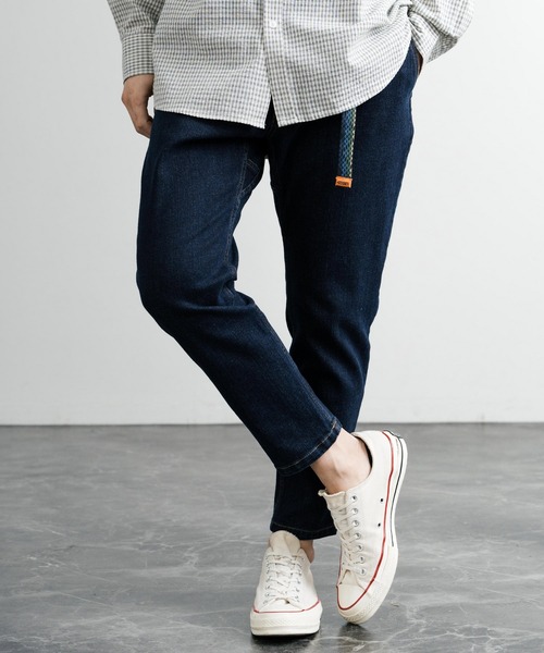 KRIFF MAYER（クリフメイヤー）の「KRIFF MAYER クリフメイヤー ストレッチデニムナロークライミング9分丈イージーアンクルパンツ 1644011A（デニムパンツ・メンズ・ライトブルー/ノンウォッシュ/ダークブルー・S/M/L/XL）」の22枚目の写真