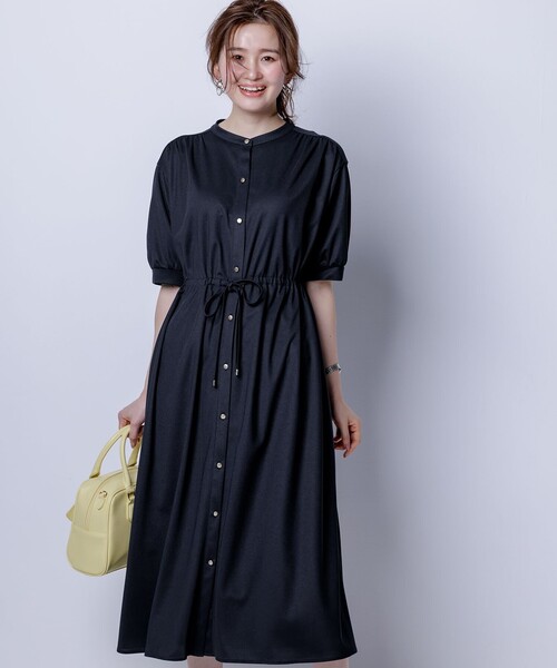 ANY SIS（エニィスィス）の「【洗える】カナパジャージー ワンピース（ワンピース・レディース・ネイビー系/スカイブルー系・2）」の4枚目の写真