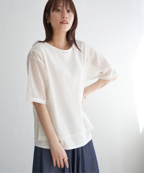 雑誌InRed6月号掲載】レースアンサンブルプルオーバー【2点セット