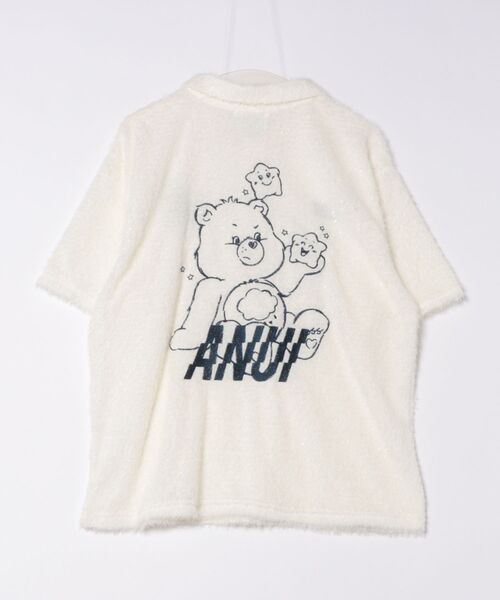 Anui（アニュイ）の「【ケアベア×Anui】フェザーポロシャツ（ポロシャツ・レディース・オフホワイト/ブラック・FREE）」の3枚目の写真