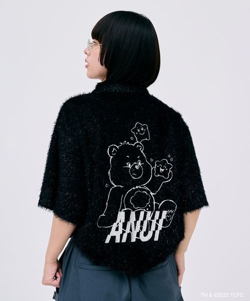Anui（アニュイ）の「【ケアベア×Anui】フェザーポロシャツ（ポロシャツ・レディース・オフホワイト/ブラック・FREE）」の2枚目の写真