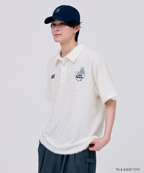 Anui（アニュイ）の「【ケアベア×Anui】フェザーポロシャツ（ポロシャツ・レディース・オフホワイト/ブラック・FREE）」の4枚目の写真