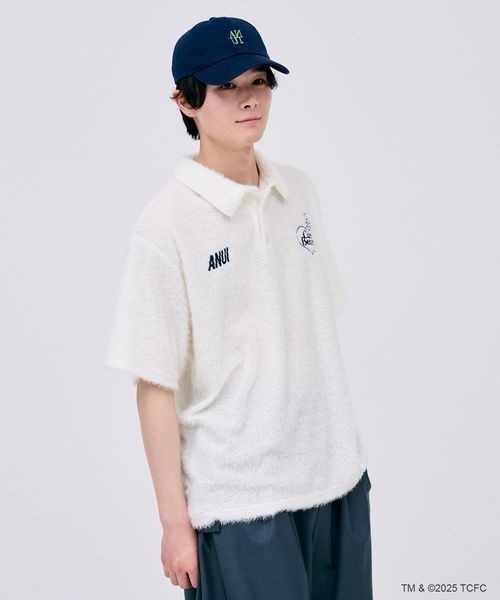 Anui（アニュイ）の「【ケアベア×Anui】フェザーポロシャツ（ポロシャツ・レディース・オフホワイト/ブラック・FREE）」の6枚目の写真