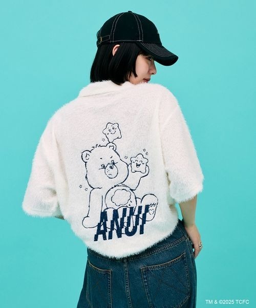 Anui（アニュイ）の「【ケアベア×Anui】フェザーポロシャツ（ポロシャツ・レディース・オフホワイト/ブラック・FREE）」の13枚目の写真