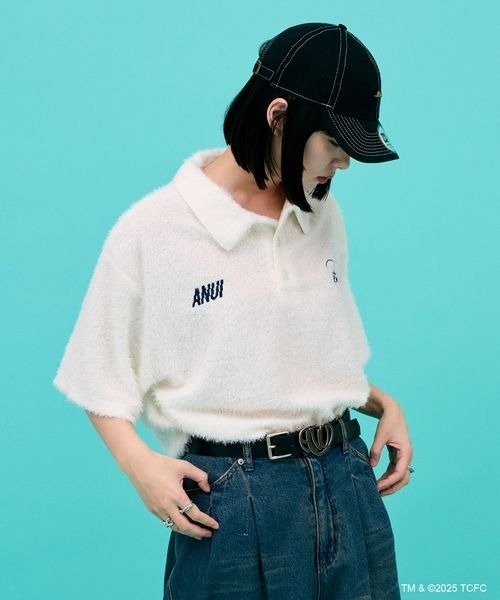 Anui（アニュイ）の「【ケアベア×Anui】フェザーポロシャツ（ポロシャツ・レディース・オフホワイト/ブラック・FREE）」の17枚目の写真