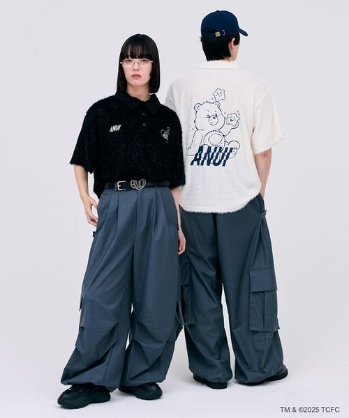 Anui（アニュイ）の「【ケアベア×Anui】フェザーポロシャツ（ポロシャツ・レディース・オフホワイト/ブラック・FREE）」の18枚目の写真