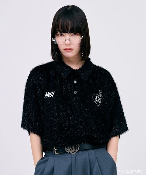 Anui（アニュイ）の「【ケアベア×Anui】フェザーポロシャツ（ポロシャツ・レディース・オフホワイト/ブラック・FREE）」の19枚目の写真