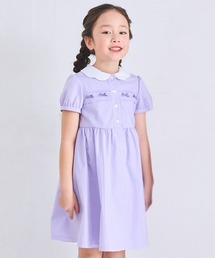 CHOPIN ドレス ワンピース パープル 120cm CHOPIN フラワーポイントドットプリントフリルドレス 110 120