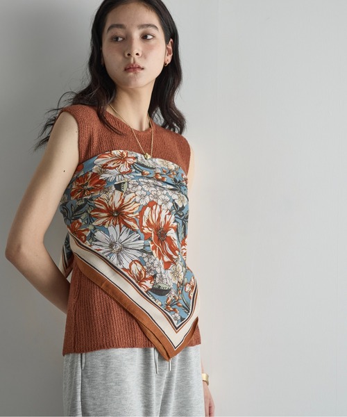 THE YOn（ザヨン）の「ボタニカル大判スカーフ（バンダナ/スカーフ・レディース・イエロー/オレンジ・FREE）」の16枚目の写真