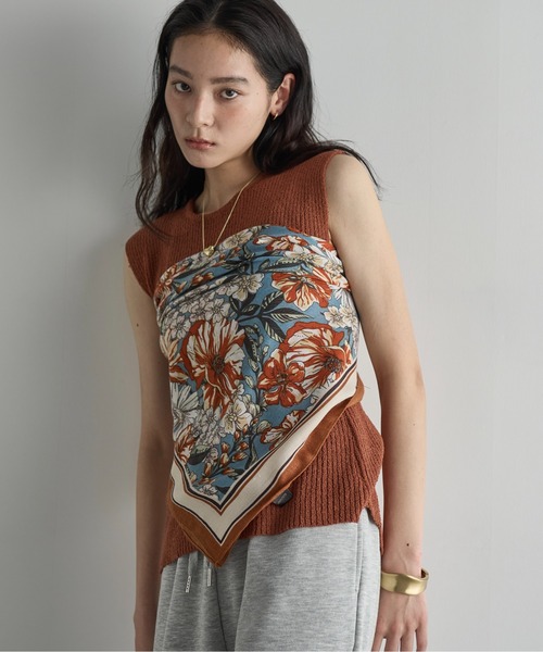 THE YOn（ザヨン）の「ボタニカル大判スカーフ（バンダナ/スカーフ・レディース・イエロー/オレンジ・FREE）」の18枚目の写真