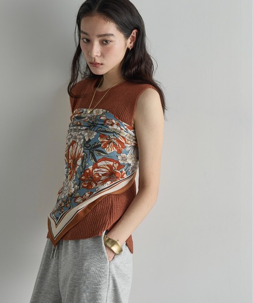 THE YOn（ザヨン）の「ボタニカル大判スカーフ（バンダナ/スカーフ・レディース・イエロー/オレンジ・FREE）」の15枚目の写真