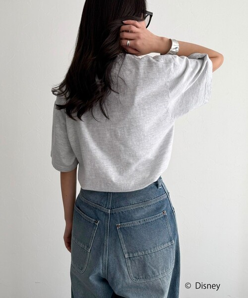 fredy emue(フレディエミュ)の「【GOOD ROCK SPEED/グッドロックスピード】Disney Mickey 半袖Tシャツ(Tシャツ/カットソー・レディース・グリーン/ライトグレー・38)」の12枚目の写真