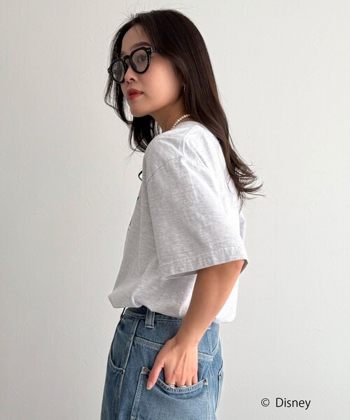 fredy emue(フレディエミュ)の「【GOOD ROCK SPEED/グッドロックスピード】Disney Mickey 半袖Tシャツ(Tシャツ/カットソー・レディース・グリーン/ライトグレー・38)」の13枚目の写真