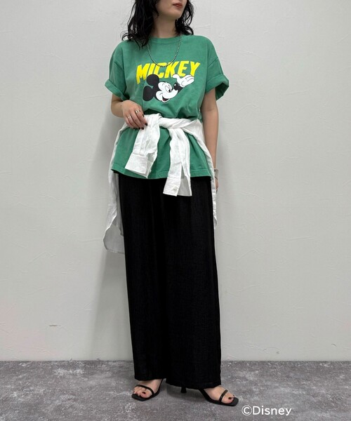 fredy emue(フレディエミュ)の「【GOOD ROCK SPEED/グッドロックスピード】Disney Mickey 半袖Tシャツ(Tシャツ/カットソー・レディース・グリーン/ライトグレー・38)」の17枚目の写真