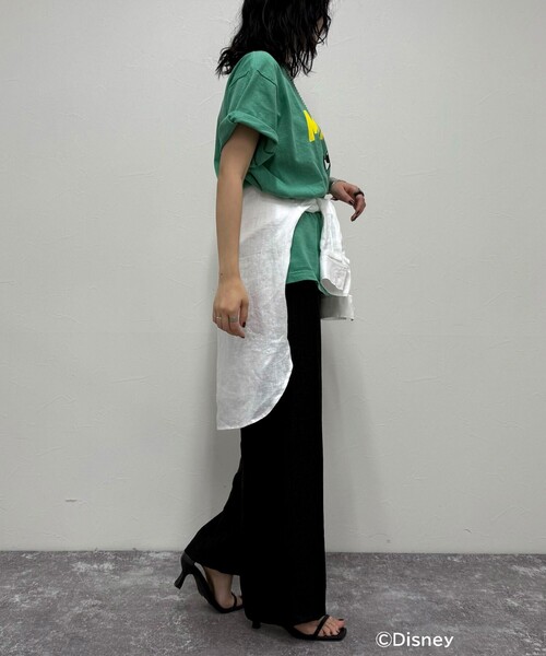 fredy emue(フレディエミュ)の「【GOOD ROCK SPEED/グッドロックスピード】Disney Mickey 半袖Tシャツ(Tシャツ/カットソー・レディース・グリーン/ライトグレー・38)」の19枚目の写真