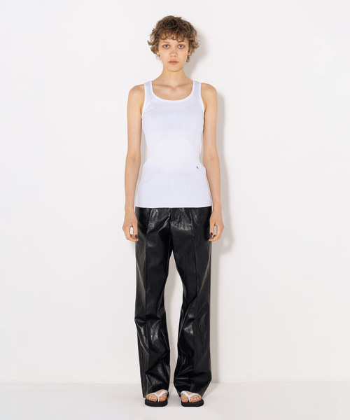 VERMEIL par iena（ヴェルメイユパーイエナ）の「TANC TOKYO タンクトウキョウ SKINTOP TC25A-001（タンクトップ・レディース・ブラック/ホワイト・FREE）」の19枚目の写真