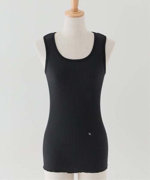 VERMEIL par iena（ヴェルメイユパーイエナ）の「TANC TOKYO タンクトウキョウ SKINTOP TC25A-001（タンクトップ・レディース・ブラック/ホワイト・FREE）」の21枚目の写真