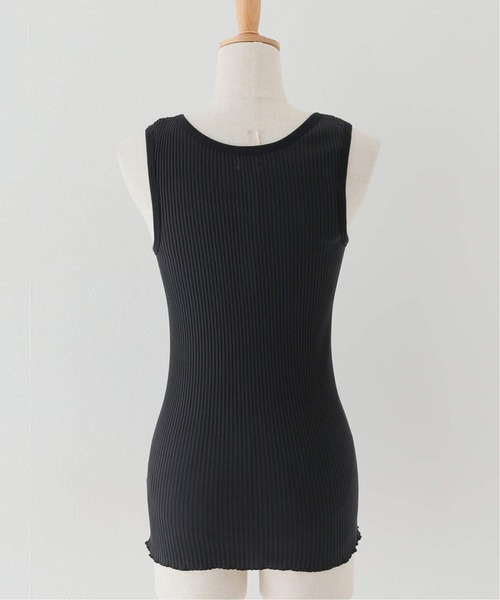 VERMEIL par iena（ヴェルメイユパーイエナ）の「TANC TOKYO タンクトウキョウ SKINTOP TC25A-001（タンクトップ・レディース・ブラック/ホワイト・FREE）」の12枚目の写真