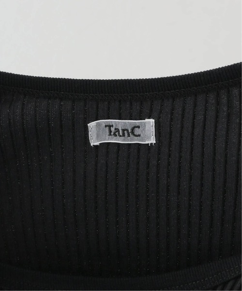 VERMEIL par iena（ヴェルメイユパーイエナ）の「TANC TOKYO タンクトウキョウ SKINTOP TC25A-001（タンクトップ・レディース・ブラック/ホワイト・FREE）」の6枚目の写真