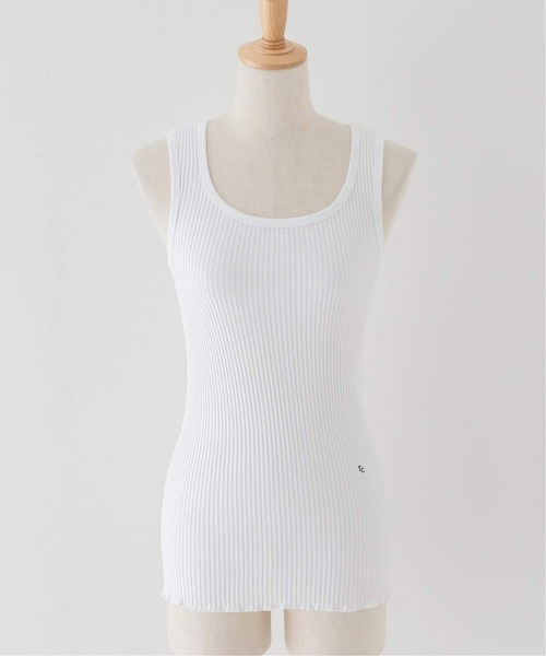 VERMEIL par iena（ヴェルメイユパーイエナ）の「TANC TOKYO タンクトウキョウ SKINTOP TC25A-001（タンクトップ・レディース・ブラック/ホワイト・FREE）」の10枚目の写真
