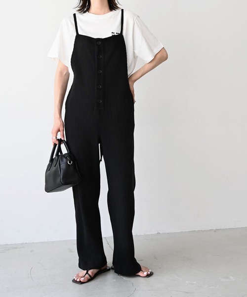 CANAL JEAN　キャナルジーン　RCW　サロペット　ブラック CANAL JEANキャナルジーンRCWサロペットブラック