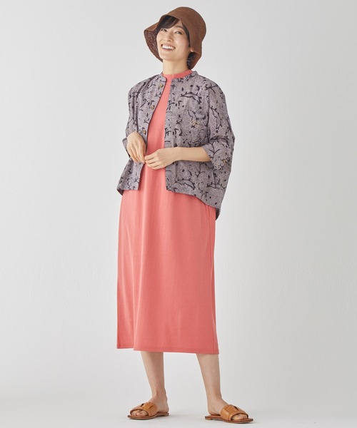 KRIFF MAYER Lady's Collection(クリフメイヤーレディースコレクション)の「【綿100%】インド綿草木染めドルマンシャツ(シャツ/ブラウス・レディース・ブルー/グレー/サックスブルー/ネイビー・LARGE/MEDIUM)」の5枚目の写真