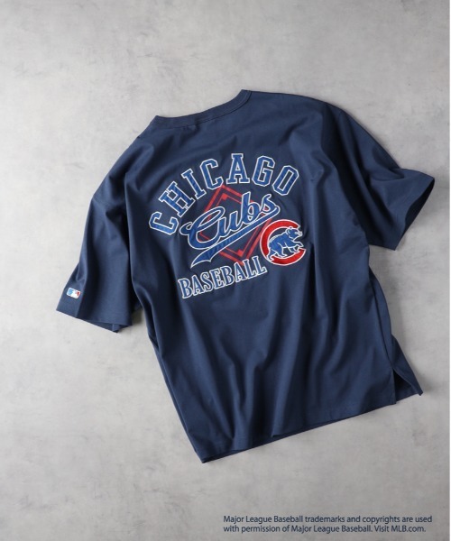 MLB（メジャーリーグベースボール）の「【MLB】「別注」ワッペンプリントTシャツ（Tシャツ/カットソー・メンズ・ホワイト/ロイヤルブルー/オレンジ/グレー/ブラウン/ブラック・L/M/XL）」の5枚目の写真