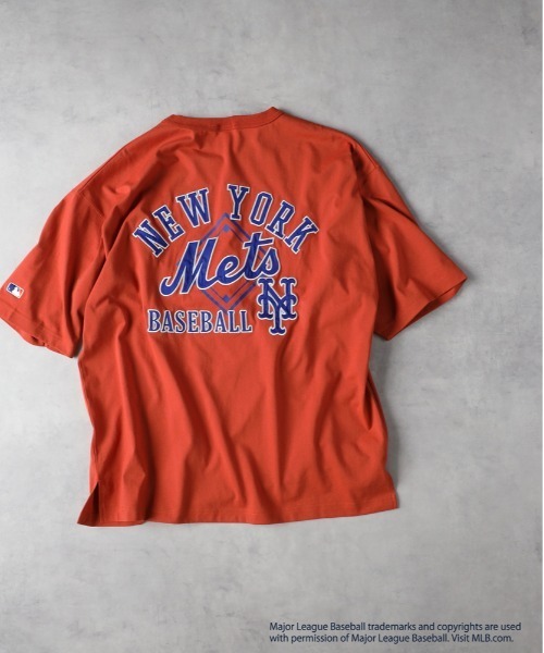 MLB（メジャーリーグベースボール）の「【MLB】「別注」ワッペンプリントTシャツ（Tシャツ/カットソー・メンズ・ホワイト/ロイヤルブルー/オレンジ/グレー/ブラウン/ブラック・L/M/XL）」の6枚目の写真