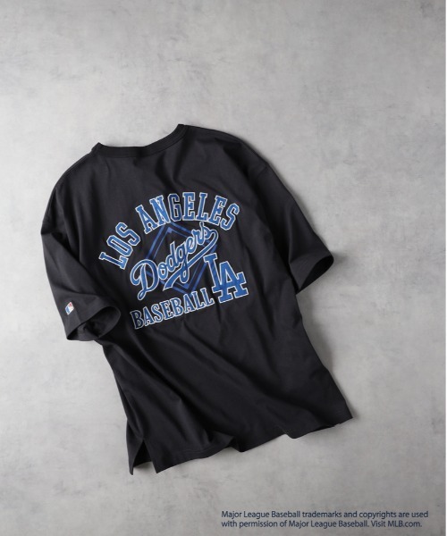 MLB（メジャーリーグベースボール）の「【MLB】「別注」ワッペンプリントTシャツ（Tシャツ/カットソー・メンズ・ホワイト/ロイヤルブルー/オレンジ/グレー/ブラウン/ブラック・L/M/XL）」の3枚目の写真
