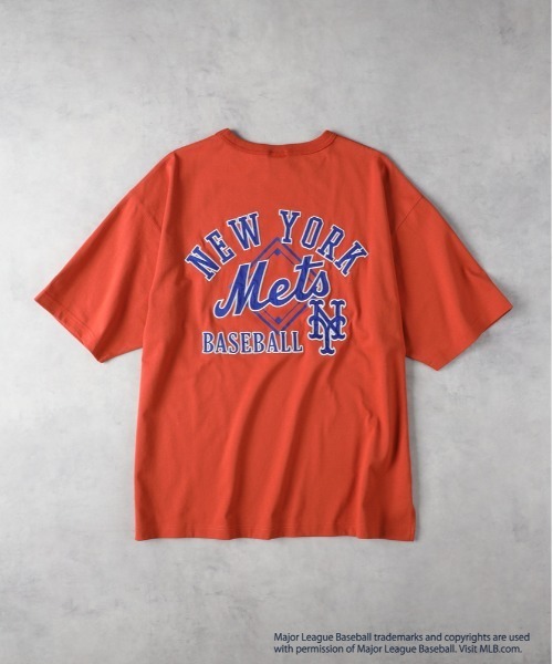 MLB（メジャーリーグベースボール）の「【MLB】「別注」ワッペンプリントTシャツ（Tシャツ/カットソー・メンズ・ホワイト/ロイヤルブルー/オレンジ/グレー/ブラウン/ブラック・L/M/XL）」の19枚目の写真