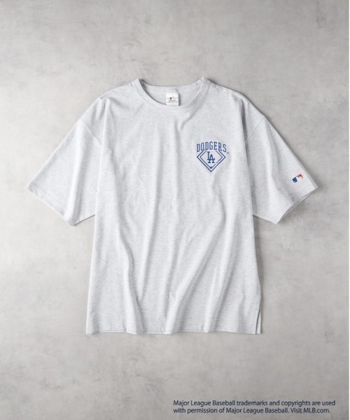 MLB（メジャーリーグベースボール）の「【MLB】「別注」ワッペンプリントTシャツ（Tシャツ/カットソー・メンズ・ホワイト/ロイヤルブルー/オレンジ/グレー/ブラウン/ブラック・L/M/XL）」の14枚目の写真