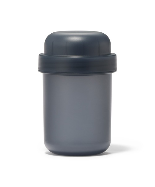 無印良品(ムジルシリョウヒン)の「トッピングカップ付き ランチカプセル 350mL(お弁当箱・メンズ・ブラック/その他・FREE)」の2枚目の写真