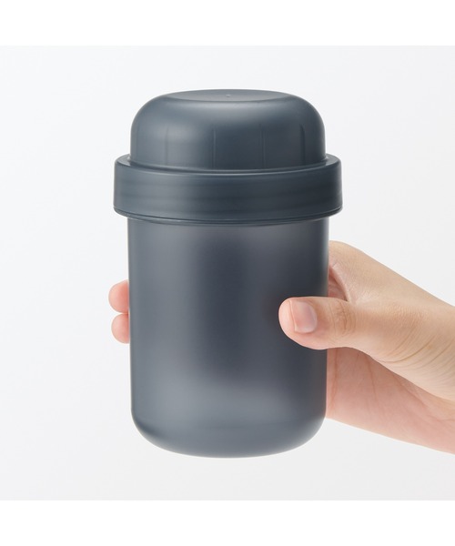 無印良品(ムジルシリョウヒン)の「トッピングカップ付き ランチカプセル 350mL(お弁当箱・メンズ・ブラック/その他・FREE)」の15枚目の写真