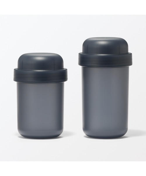 無印良品(ムジルシリョウヒン)の「トッピングカップ付き ランチカプセル 350mL(お弁当箱・メンズ・ブラック/その他・FREE)」の13枚目の写真