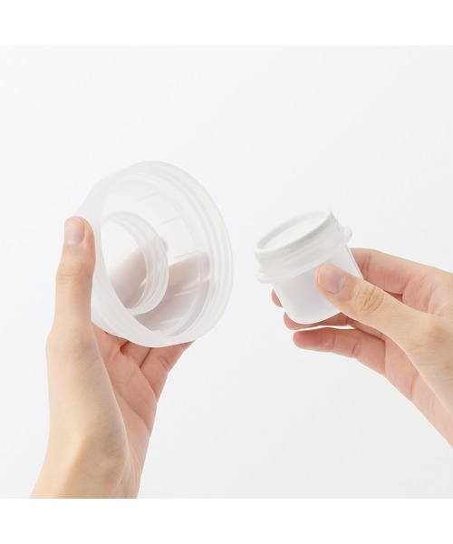無印良品(ムジルシリョウヒン)の「トッピングカップ付き ランチカプセル 350mL(お弁当箱・メンズ・ブラック/その他・FREE)」の7枚目の写真