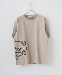 Rilakkuma 天竺 クルーネック ビッグシルエット 半袖Tシャツ