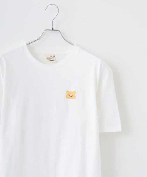 FUNALIVE(ファンアライブ)の「Rilakkuma 天竺 クルーネック ビッグシルエット 半袖Tシャツ(Tシャツ/カットソー・レディース・ベージュ/ダークブルー/ブラック系/サックスブルー/ブラック/スモークピンク/グレー系1/グレー系/パープル系/アッシュグレー/ホワイト/チャコールグレー・M/S/L)」の2枚目の写真