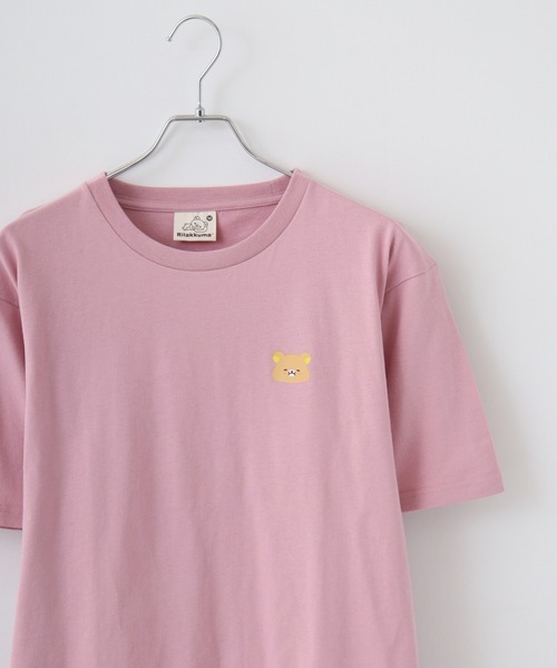 FUNALIVE(ファンアライブ)の「Rilakkuma 天竺 クルーネック ビッグシルエット 半袖Tシャツ(Tシャツ/カットソー・レディース・ベージュ/ダークブルー/ブラック系/サックスブルー/ブラック/スモークピンク/グレー系1/グレー系/パープル系/アッシュグレー/ホワイト/チャコールグレー・M/S/L)」の12枚目の写真