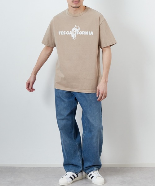 tシャツ 「THE ENDLESS SUMMER/エンドレスサマー」 別注 TES CAL フロッキーロゴプリントTシャツ レディース メンズ The Endless Summer tシャツ 「THE ENDLESS SUMMER/エンドレス