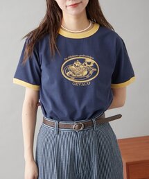 GEVACO | 【GEVACO】グラフィック半袖ワッフルリンガーTEE(Tシャツ/カットソー)