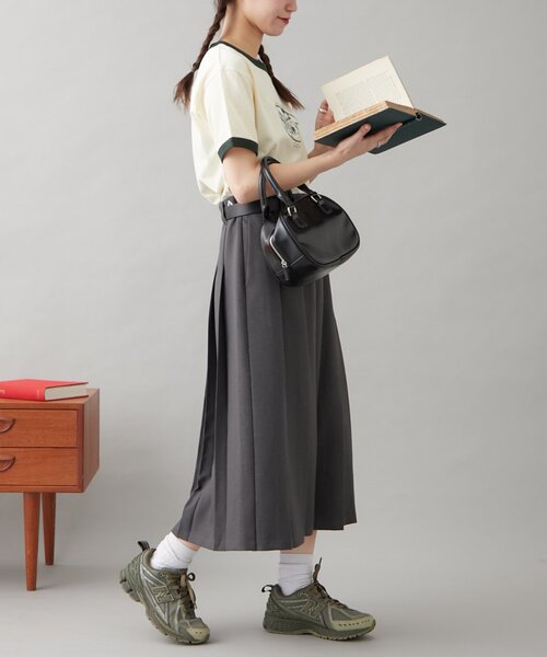 GEVACO（ゲバコ）の「【GEVACO】グラフィック半袖ワッフルリンガーTEE（Tシャツ/カットソー・レディース・アイボリー/サックスブルー/ネイビー・ONE SIZE）」の10枚目の写真