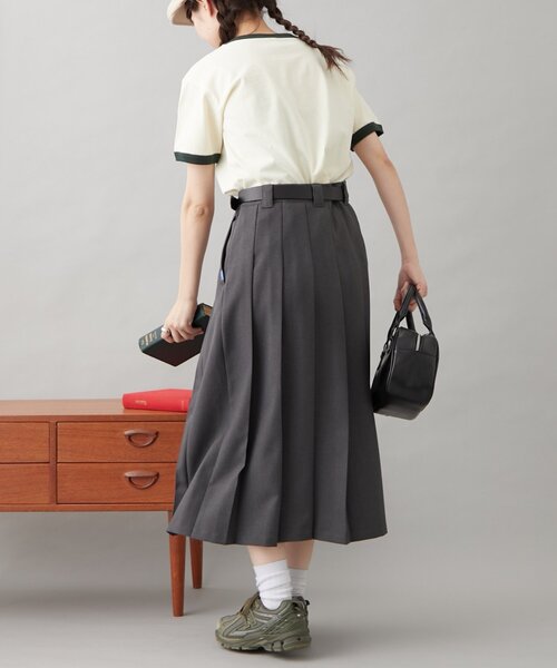 GEVACO（ゲバコ）の「【GEVACO】グラフィック半袖ワッフルリンガーTEE（Tシャツ/カットソー・レディース・アイボリー/サックスブルー/ネイビー・ONE SIZE）」の11枚目の写真