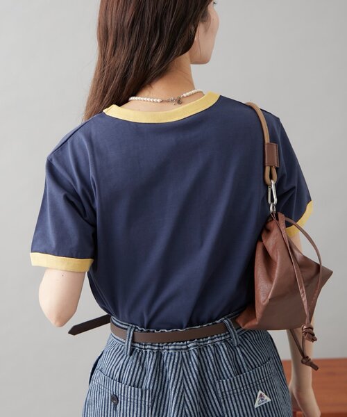 tシャツ 「GEVACO」グラフィック半袖ワッフルリンガーTEE レディース メンズ セール】【GEVACO】グラフィック半袖ワッフルリンガーTEE（T