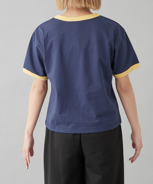 tシャツ 「GEVACO」グラフィック半袖ワッフルリンガーTEE レディース メンズ セール】【GEVACO】グラフィック半袖ワッフルリンガーTEE（T